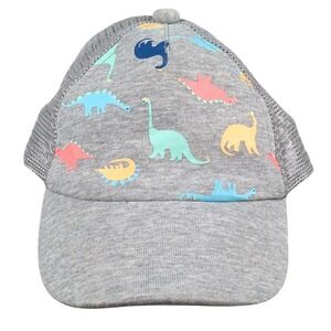 Kids Gray Dinosaur Trucker Hat‎ Target Adjustable Blue Snapback